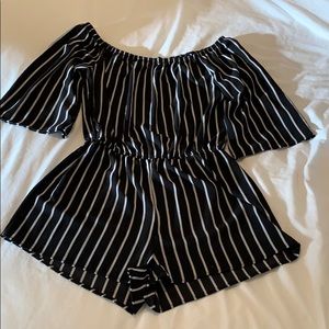 Striped romper
